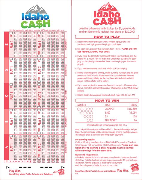 idaho lottery numbers